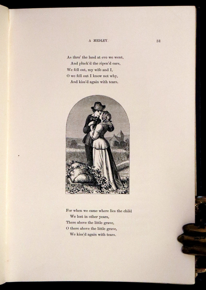 1860 Rare First illustrated Edition by Maclise - The Princess by Alfred Lord Tennyson.