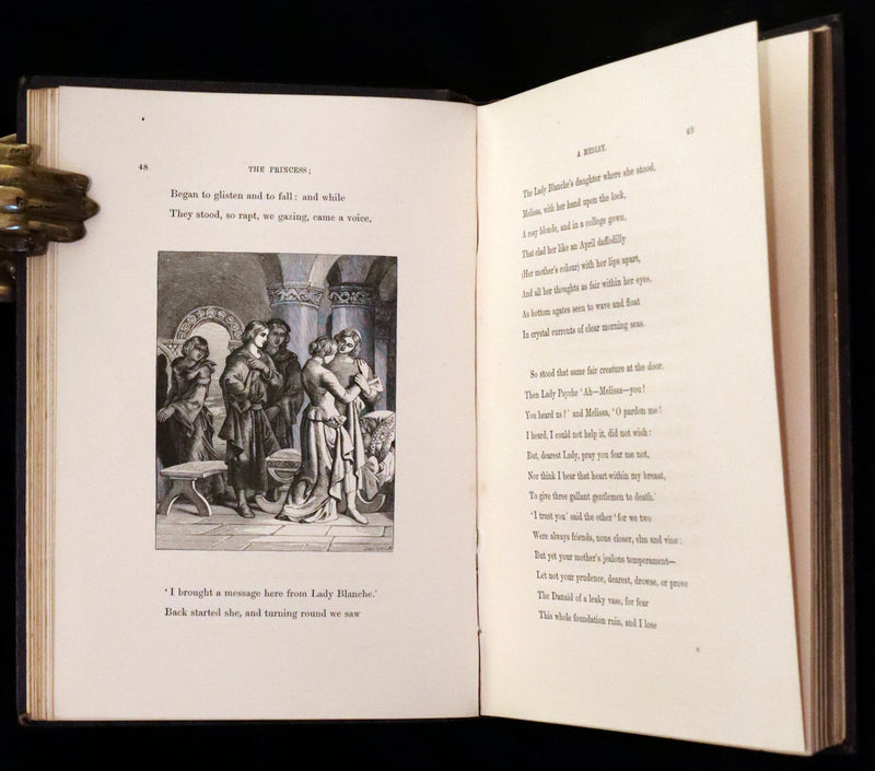 1860 Rare First illustrated Edition by Maclise - The Princess by Alfred Lord Tennyson.