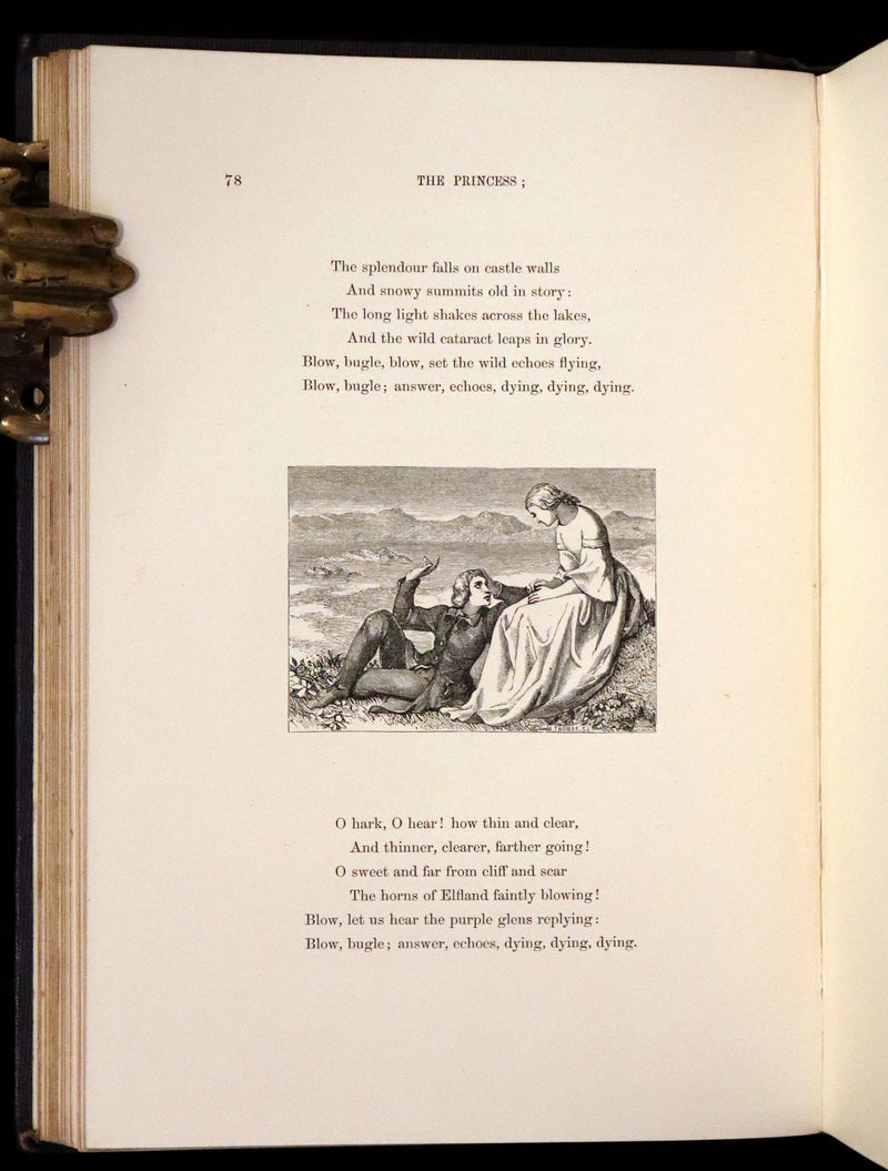 1860 Rare First illustrated Edition by Maclise - The Princess by Alfred Lord Tennyson.