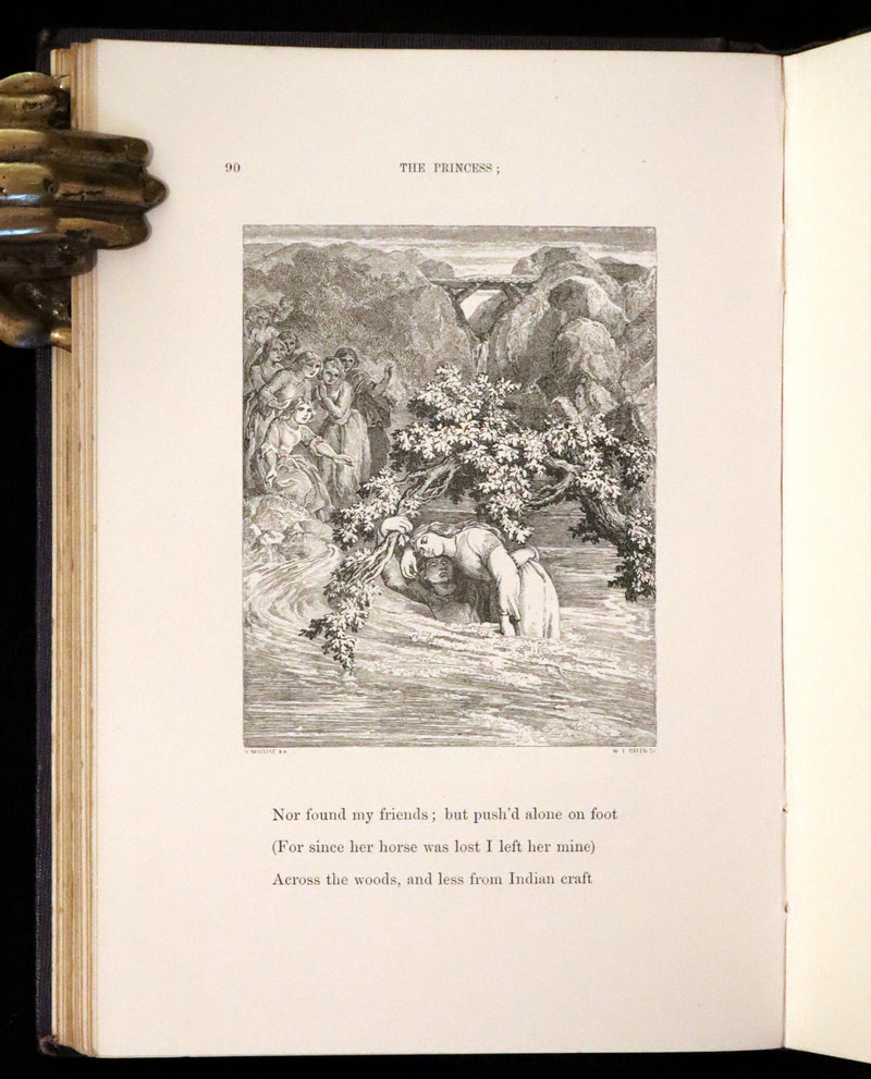 1860 Rare First illustrated Edition by Maclise - The Princess by Alfred Lord Tennyson.