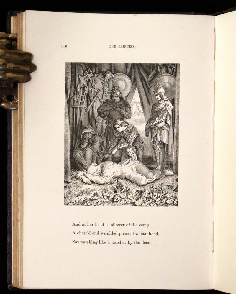1860 Rare First illustrated Edition by Maclise - The Princess by Alfred Lord Tennyson.