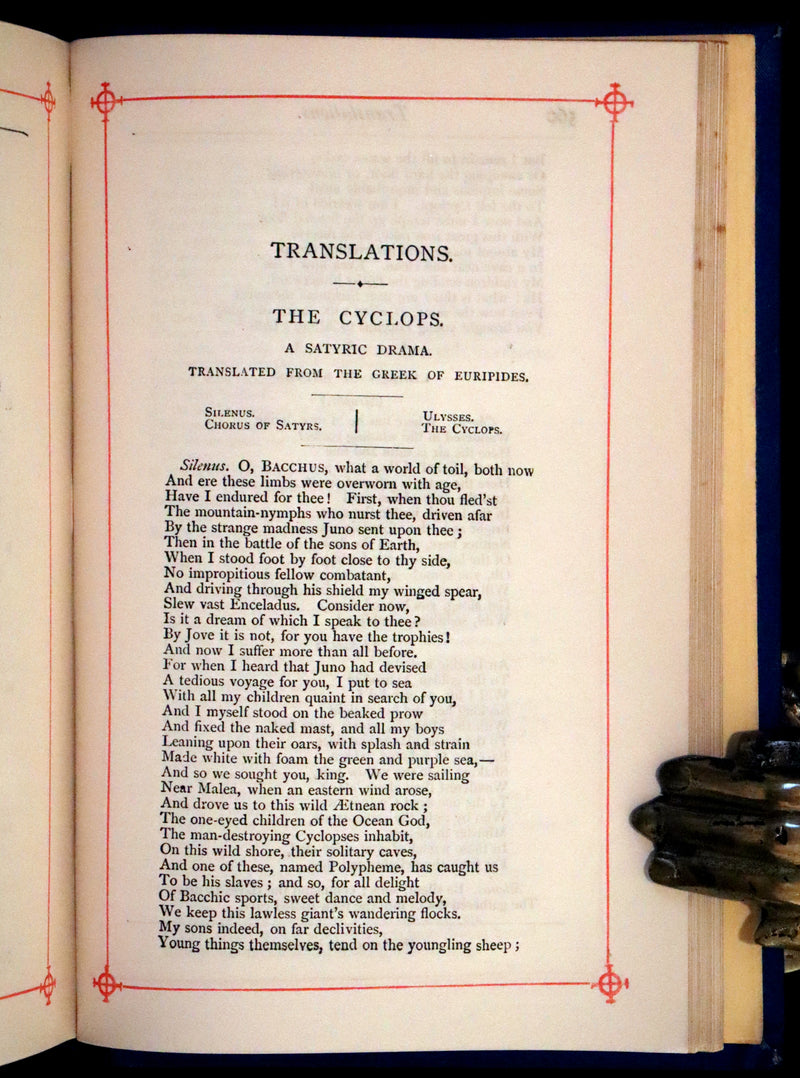 1880 Rare Victorian Book - The Poetical Works of Percy Bysshe Shelley. Illustrated.