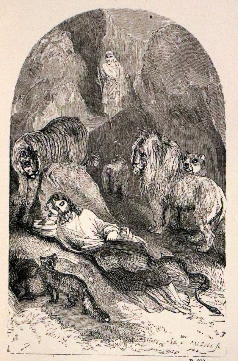 1880 Rare Victorian Book - The Poetical Works of John Milton. Illustrated.