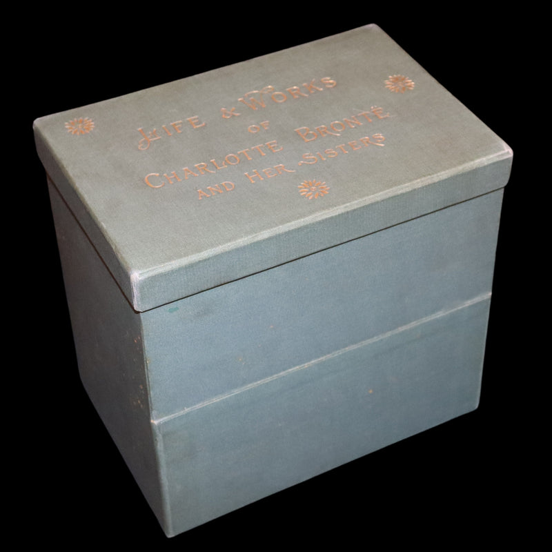 1893 Scarce Victorian Edition - Life and Works of Charlotte Brontë and Her Sisters (7 Volume Box Set). Jane Eyre, Wuthering Heights, etc.