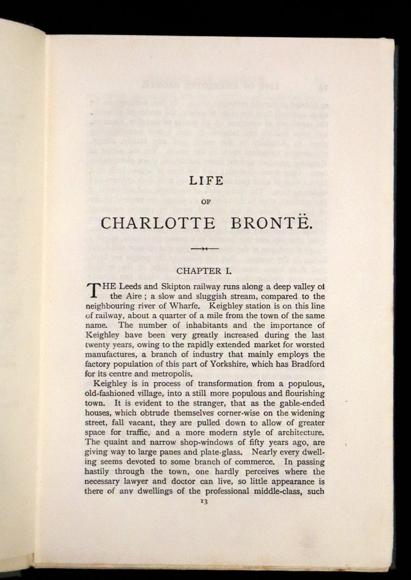 1893 Scarce Victorian Edition - Life and Works of Charlotte Brontë and Her Sisters (7 Volume Box Set). Jane Eyre, Wuthering Heights, etc.