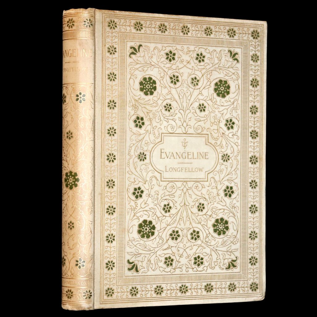 1893 Rare Victorian Book - Evangeline, A tale of Acadie by Henry