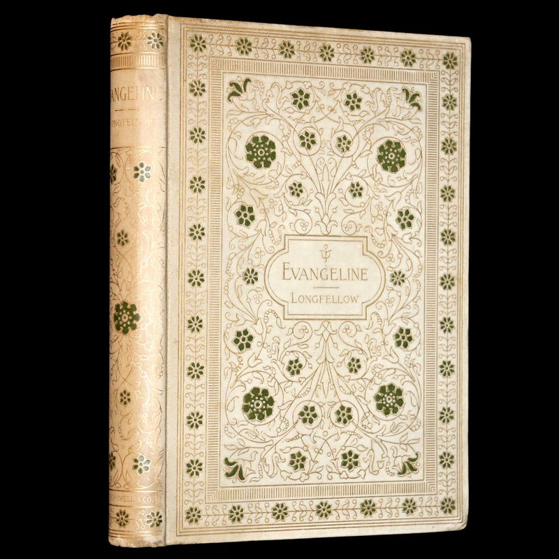 1893 Rare Victorian Book - Evangeline, A tale of Acadie by Henry Wadsworth Longfellow. Illustrated.