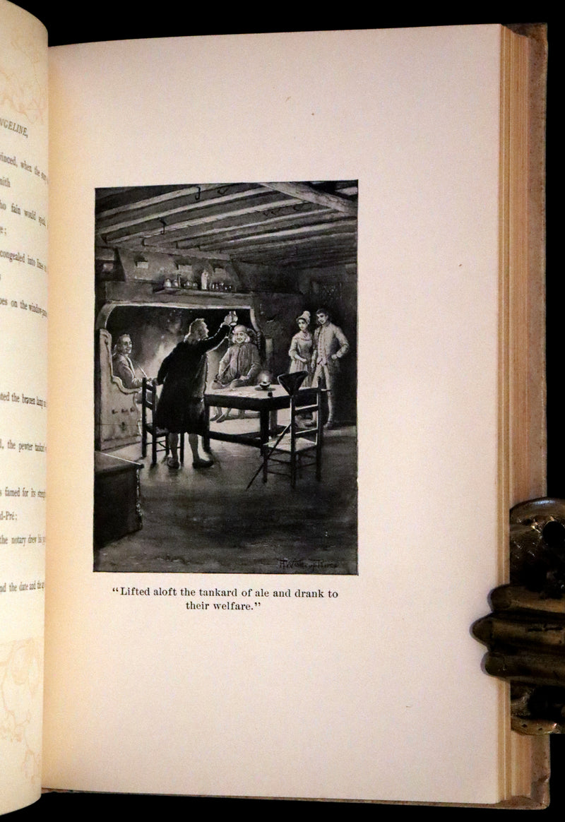 1893 Rare Victorian Book - Evangeline, A tale of Acadie by Henry Wadsworth Longfellow. Illustrated.