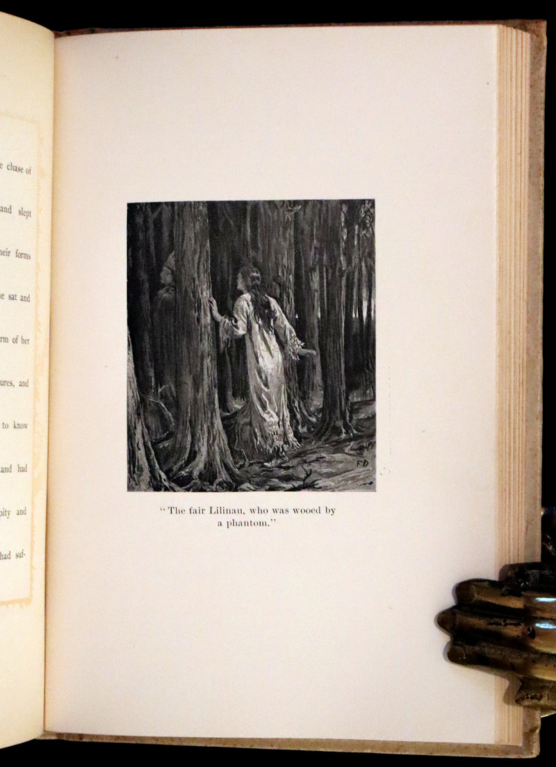 1893 Rare Victorian Book - Evangeline, A tale of Acadie by Henry Wadsworth Longfellow. Illustrated.