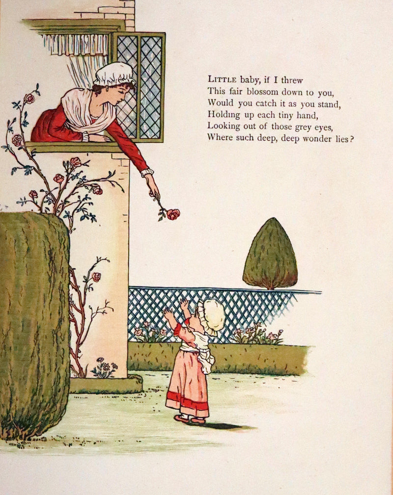 1878 First Edition bound by Sangorski - Under the Window. Pictures & Rhymes for Children by Kate Greenaway.
