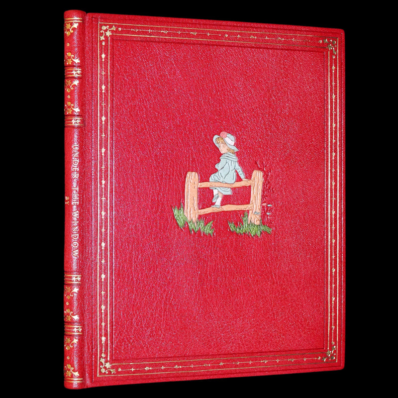 1878 First Edition bound by Sangorski - Under the Window. Pictures & Rhymes for Children by Kate Greenaway.