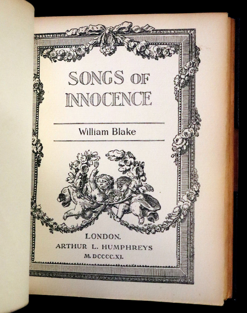 1911 Rare Book - Songs of Innocence and Songs of Experience by William Blake.