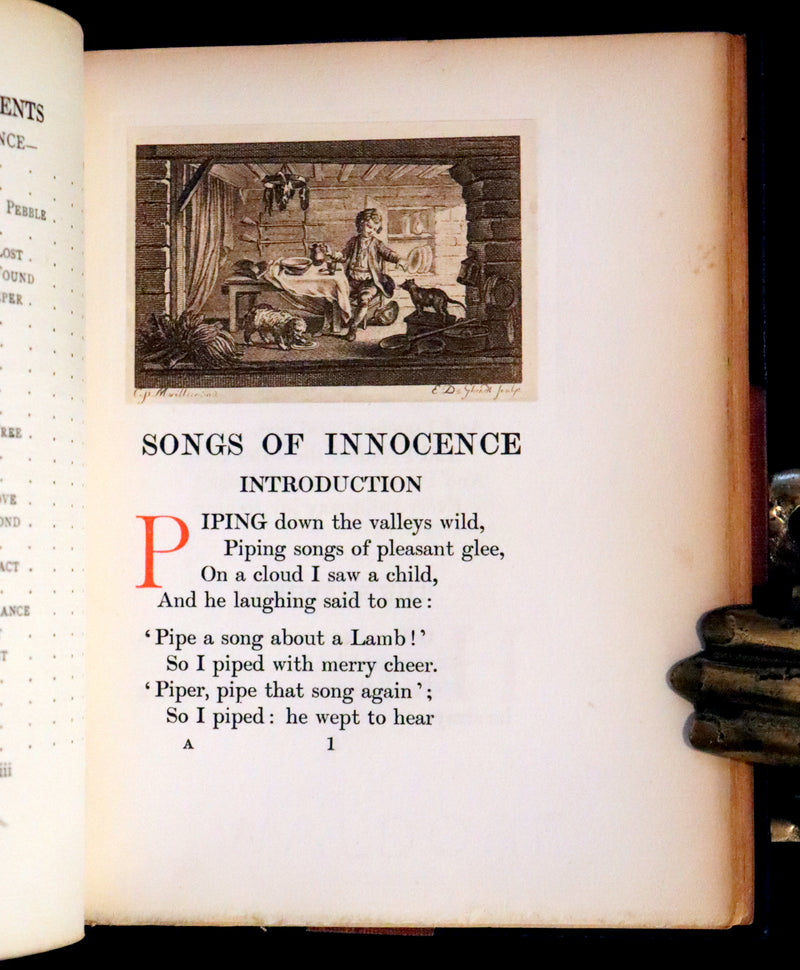 1911 Rare Book - Songs of Innocence and Songs of Experience by William Blake.