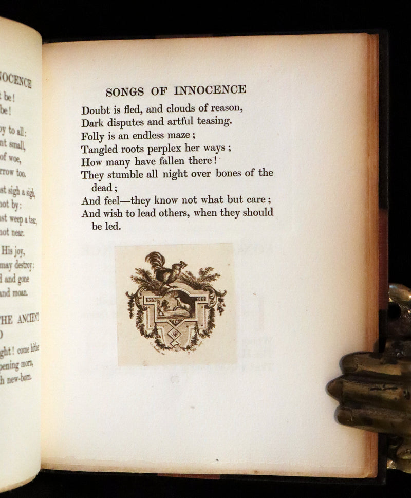 1911 Rare Book - Songs of Innocence and Songs of Experience by William Blake.