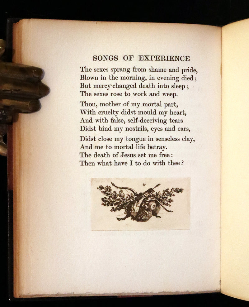 1911 Rare Book - Songs of Innocence and Songs of Experience by William Blake.