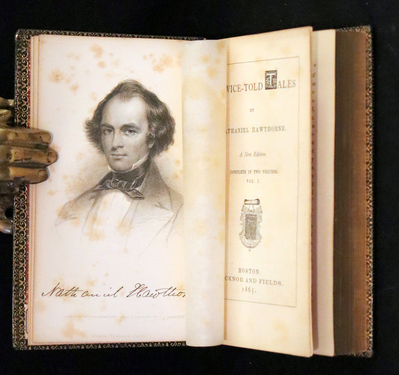 1865 Rare Book set - Twice-Told Tales by Nathaniel Hawthorne.