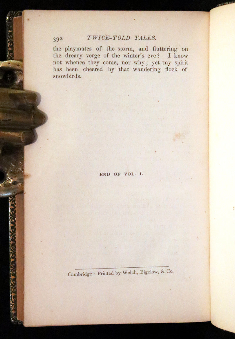 1865 Rare Book set - Twice-Told Tales by Nathaniel Hawthorne.