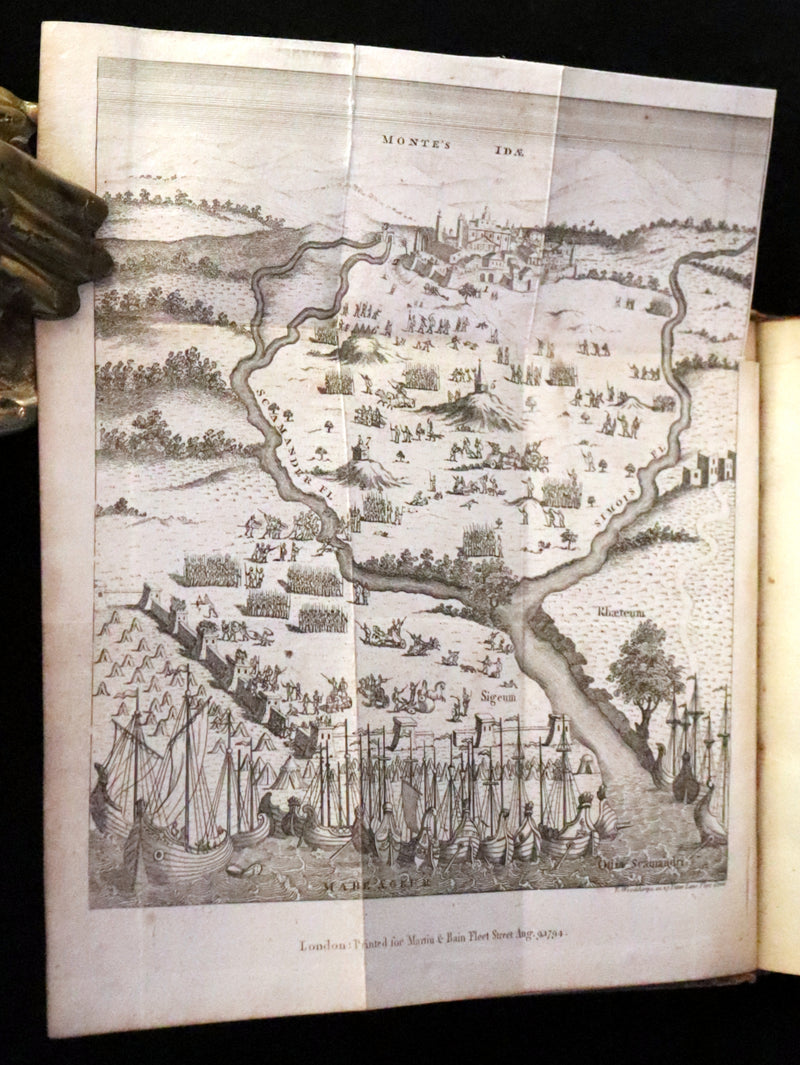 1807 Scarce Complete Book Set - The Odyssey and Iliad by Homer. Illustrations and Maps.