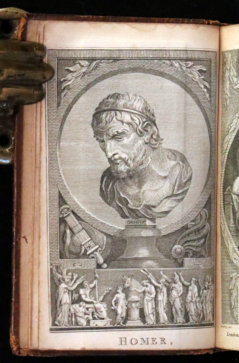 1807 Scarce Complete Book Set - The Odyssey and Iliad by Homer. Illustrations and Maps.