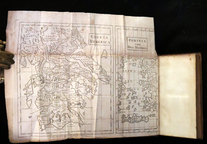 1807 Scarce Complete Book Set - The Odyssey and Iliad by Homer. Illustrations and Maps.