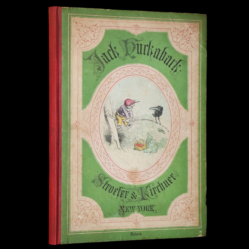1874 Scarce First Edition - Jack Huckaback, The Scapegrace Raven by Wilhelm Busch.