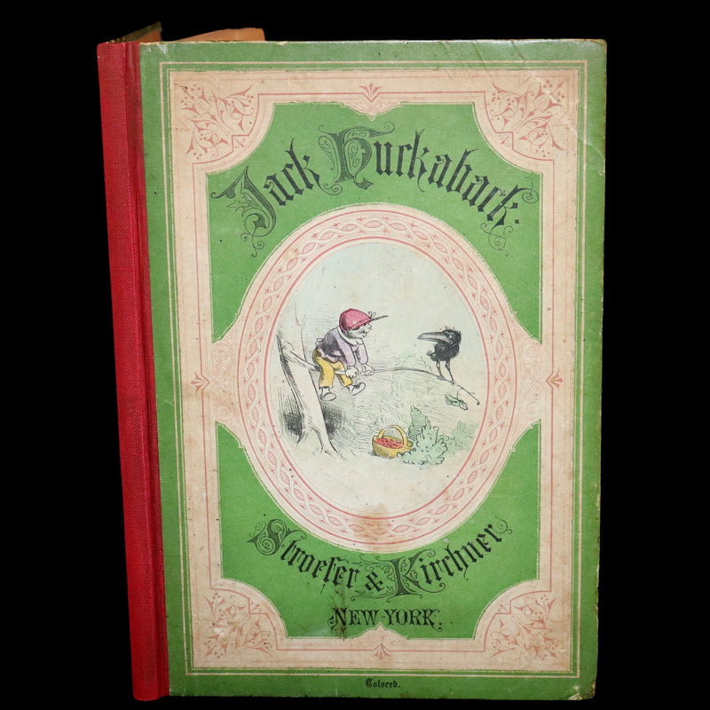 1874 Scarce First Edition - Jack Huckaback, The Scapegrace Raven by Wilhelm Busch.