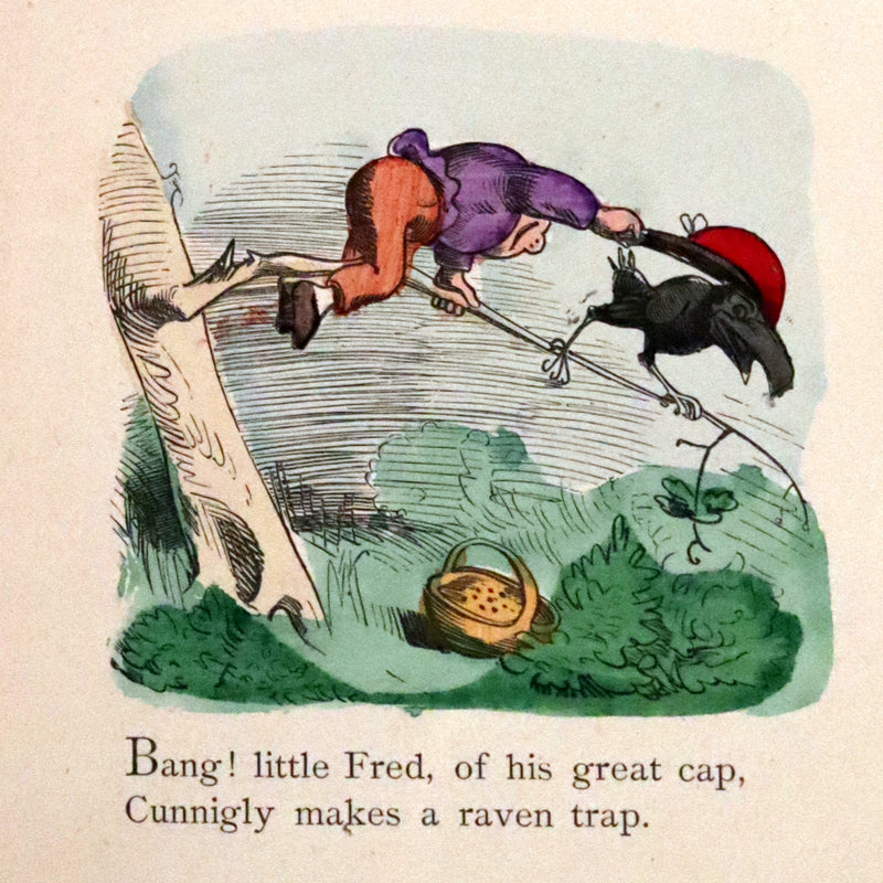 1874 Scarce First Edition - Jack Huckaback, The Scapegrace Raven by Wilhelm Busch.