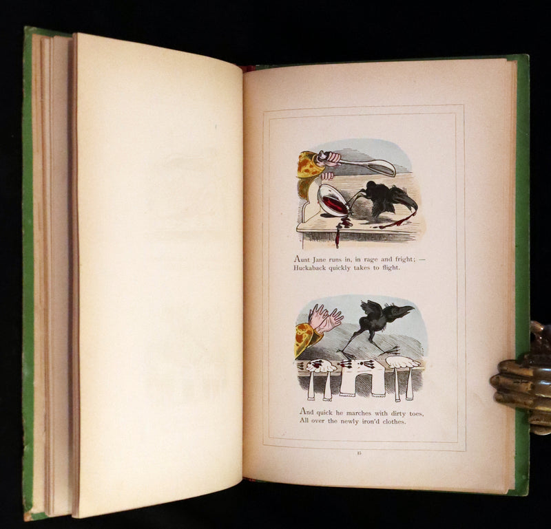 1874 Scarce First Edition - Jack Huckaback, The Scapegrace Raven by Wilhelm Busch.