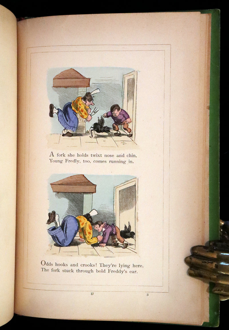 1874 Scarce First Edition - Jack Huckaback, The Scapegrace Raven by Wilhelm Busch.