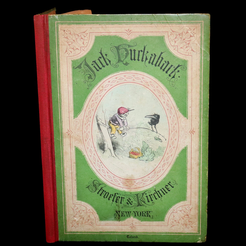 1874 Scarce First Edition - Jack Huckaback, The Scapegrace Raven by Wilhelm Busch.