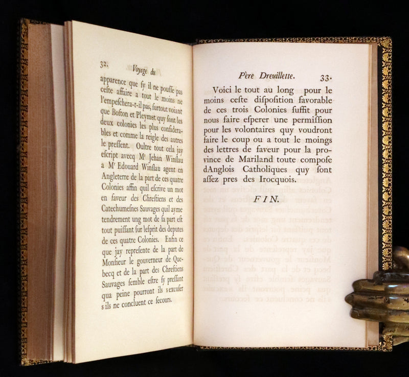 1855 Scarce French Edition - Travels and Discoveries of Father Marquette in 1673. Michigan and Mississippi.