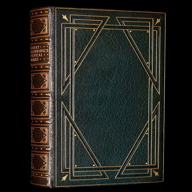 1919 Exquisite Bayntun Mocco Binding - The Poetical Works of Robert Browning.