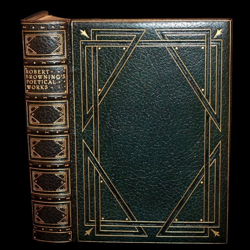 1919 Exquisite Bayntun Mocco Binding - The Poetical Works of Robert Browning.
