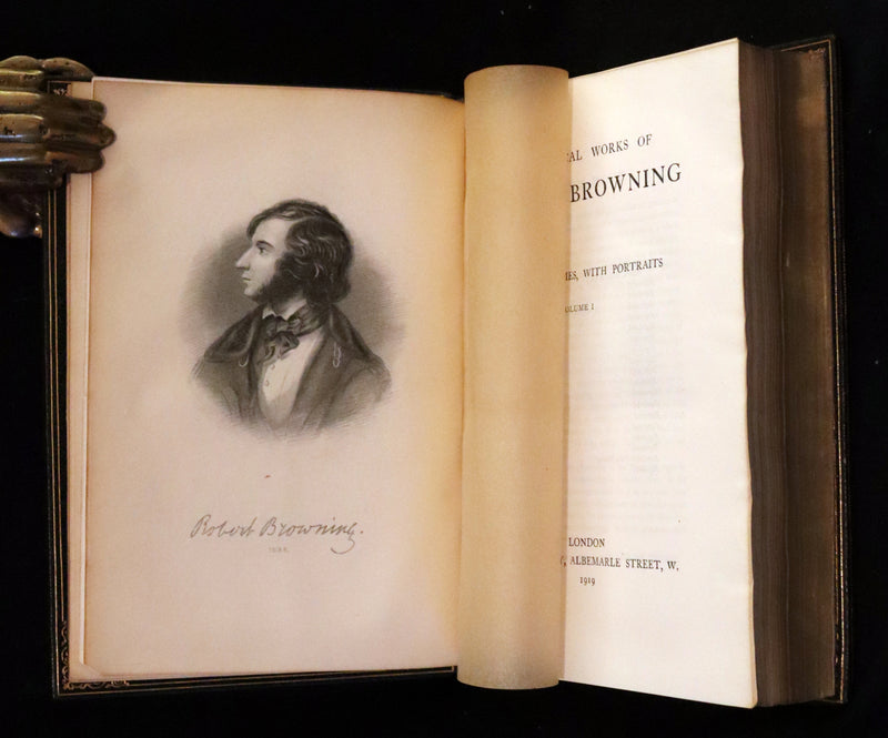 1919 Exquisite Bayntun Mocco Binding - The Poetical Works of Robert Browning.