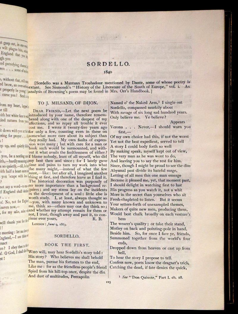 1919 Exquisite Bayntun Mocco Binding - The Poetical Works of Robert Browning.