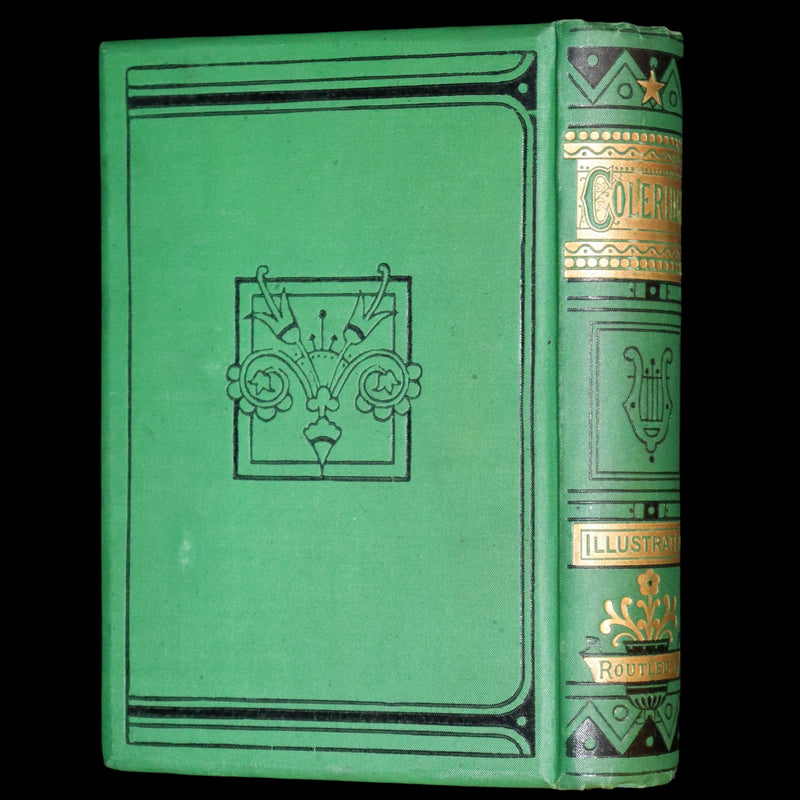 1880 Rare Victorian Book - The Poetical Works of Samuel Taylor Coleridge. Illustrated.