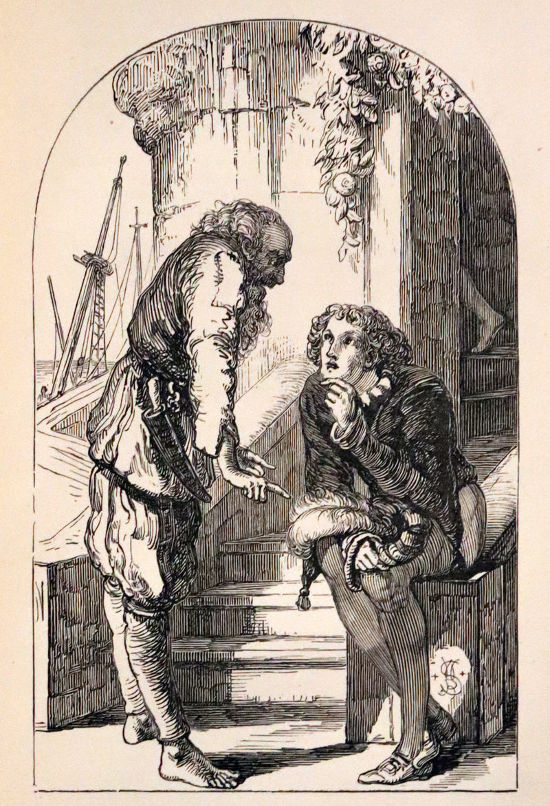 1880 Rare Victorian Book - The Poetical Works of Samuel Taylor Coleridge. Illustrated.