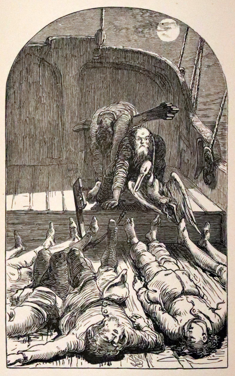 1880 Rare Victorian Book - The Poetical Works of Samuel Taylor Coleridge. Illustrated.