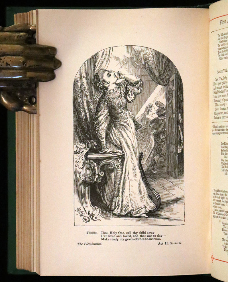 1880 Rare Victorian Book - The Poetical Works of Samuel Taylor Coleridge. Illustrated.