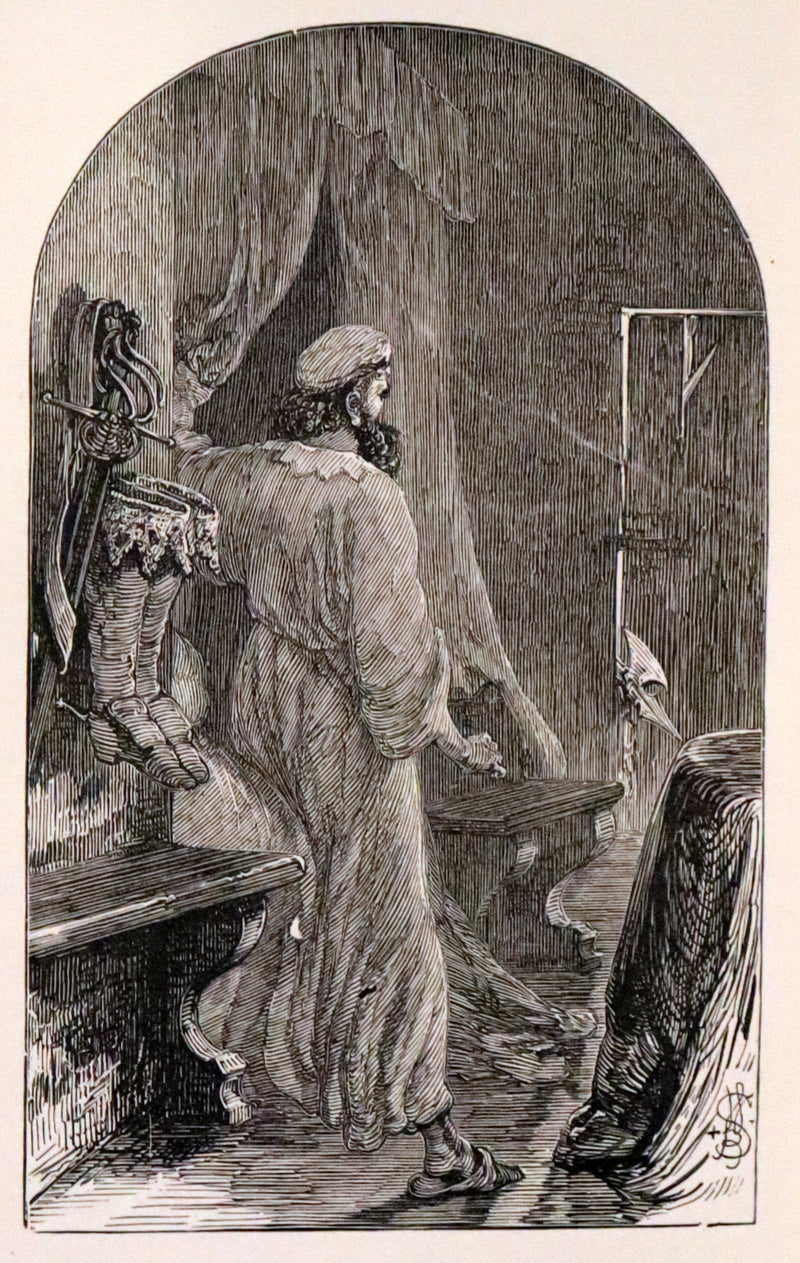 1880 Rare Victorian Book - The Poetical Works of Samuel Taylor Coleridge. Illustrated.