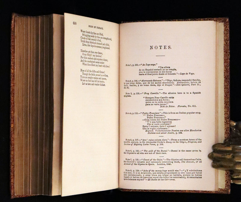 1862 Rare Victorian Book - The Poetical Works of Longfellow Illustrated by Sir John Gilbert.