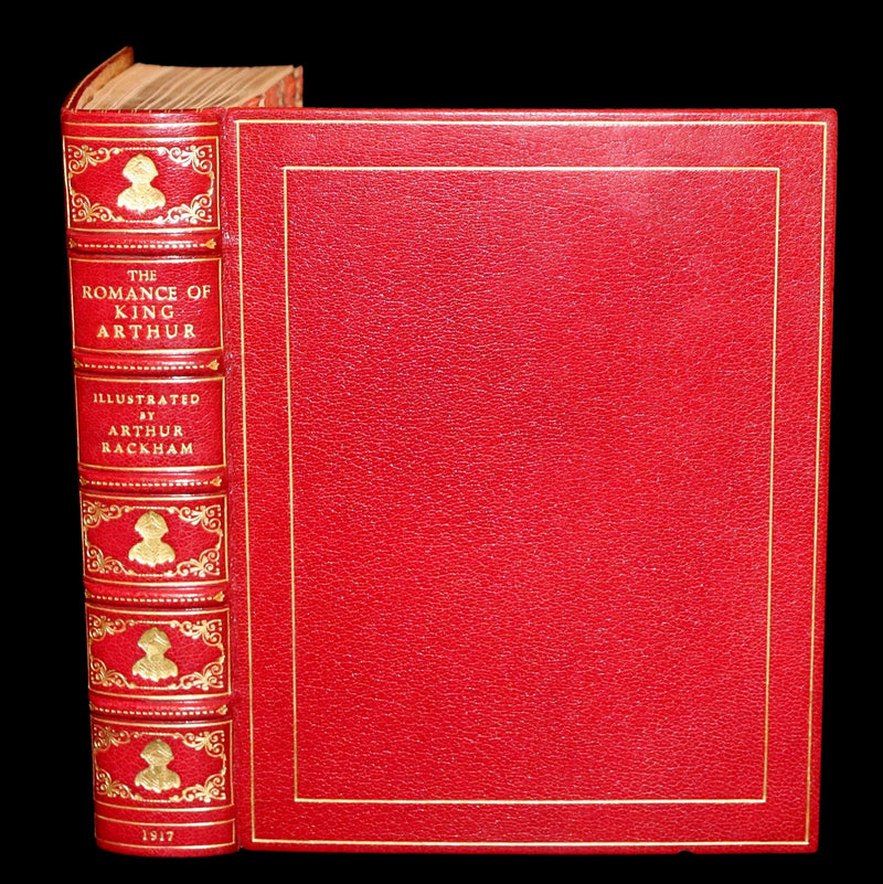 1917 Rare First Edition bound by Bayntun - The Romance of King Arthur illustrated by Arthur Rackham.