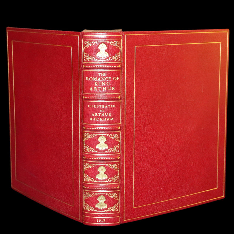 1917 Rare First Edition bound by Bayntun - The Romance of King Arthur illustrated by Arthur Rackham.