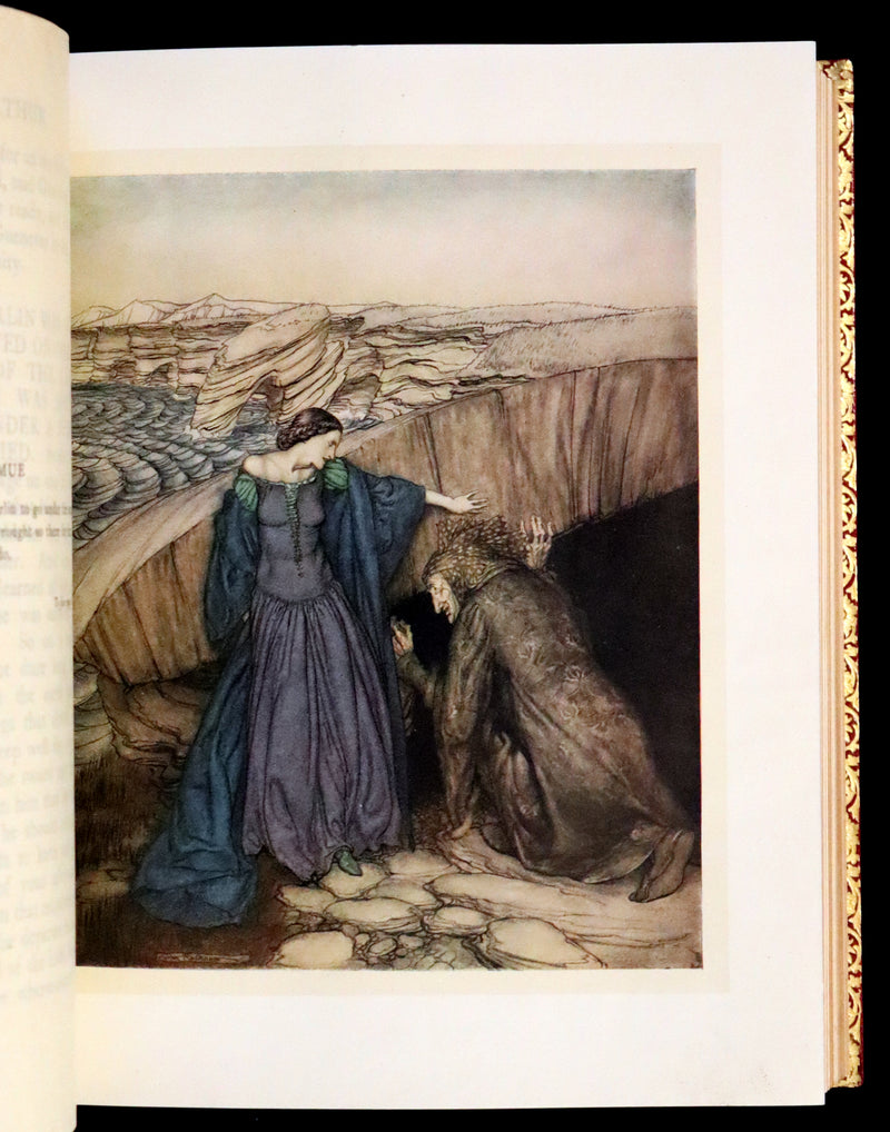 1917 Rare First Edition bound by Bayntun - The Romance of King Arthur illustrated by Arthur Rackham.