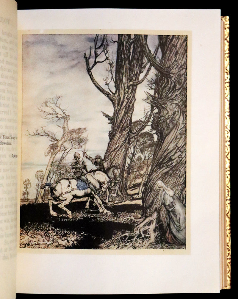 1917 Rare First Edition bound by Bayntun - The Romance of King Arthur illustrated by Arthur Rackham.