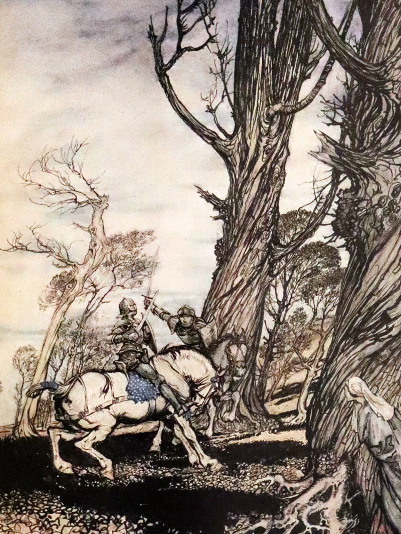 1917 Rare First Edition bound by Bayntun - The Romance of King Arthur illustrated by Arthur Rackham.