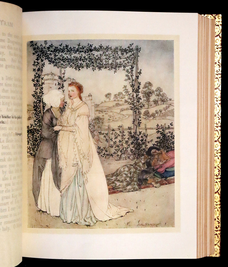 1917 Rare First Edition bound by Bayntun - The Romance of King Arthur illustrated by Arthur Rackham.