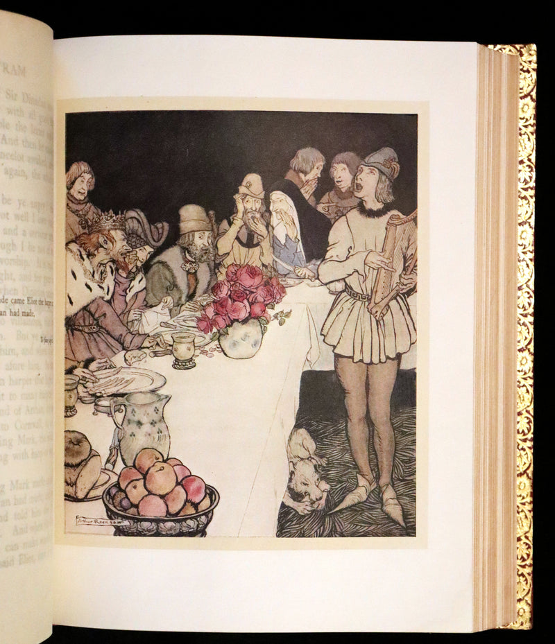 1917 Rare First Edition bound by Bayntun - The Romance of King Arthur illustrated by Arthur Rackham.