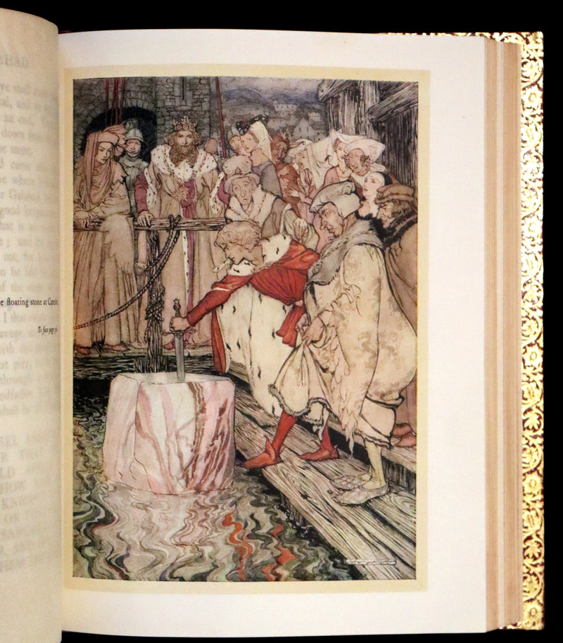 1917 Rare First Edition bound by Bayntun - The Romance of King Arthur illustrated by Arthur Rackham.