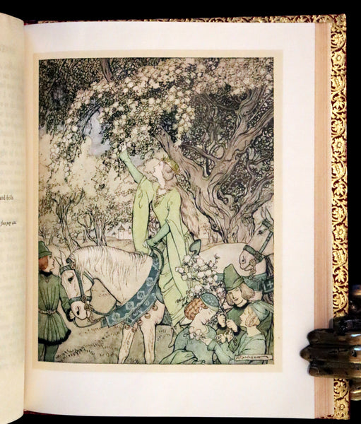 1917 Rare First Edition bound by Bayntun - The Romance of King Arthur illustrated by Arthur Rackham.